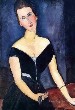  1917 Oil Painting - madame georges van muyden 1917 Amedeo Modigliani